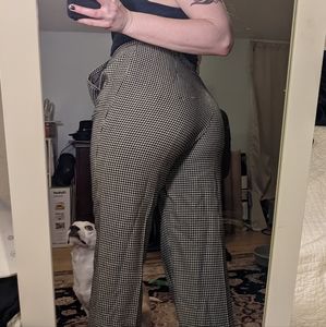 Vintage hounds tooth Merino wool slacks pants trousers giorgio saint angelo